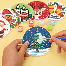 Load image into Gallery viewer, Christmas  Print Paint By Numbers Coaster Set (6 Pack)
