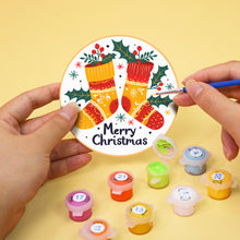 Load image into Gallery viewer, Christmas  Print Paint By Numbers Coaster Set (6 Pack)
