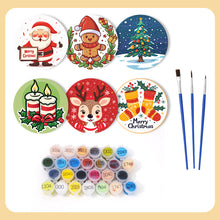 Load image into Gallery viewer, Christmas  Print Paint By Numbers Coaster Set (6 Pack)
