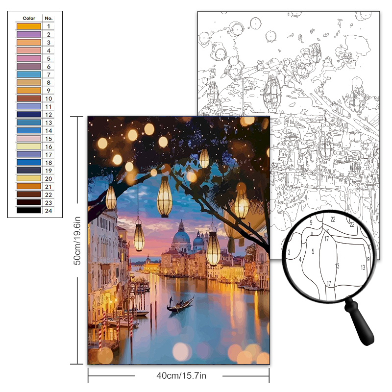 Venice Night - DIY Paint by Numbers