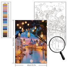 Load image into Gallery viewer, Cafe Terrace at Night - Van Gogh DIY Paint by Numbers
