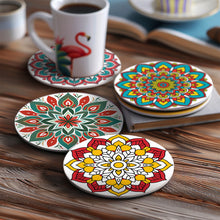 Load image into Gallery viewer, Mandala Print Paint By Numbers Coaster Set (6 Pack)
