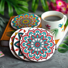 Load image into Gallery viewer, Mandala Print Paint By Numbers Coaster Set (6 Pack)
