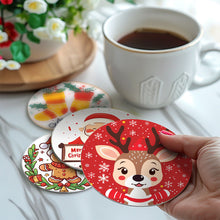 Load image into Gallery viewer, Christmas  Print Paint By Numbers Coaster Set (6 Pack)
