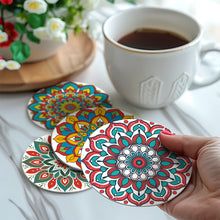 Load image into Gallery viewer, Mandala Print Paint By Numbers Coaster Set (6 Pack)
