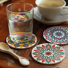 Load image into Gallery viewer, Mandala Print Paint By Numbers Coaster Set (6 Pack)
