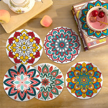 Load image into Gallery viewer, Mandala Print Paint By Numbers Coaster Set (6 Pack)
