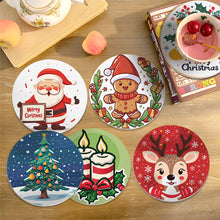 Load image into Gallery viewer, Christmas  Print Paint By Numbers Coaster Set (6 Pack)
