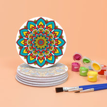 Load image into Gallery viewer, Mandala Print Paint By Numbers Coaster Set (6 Pack)
