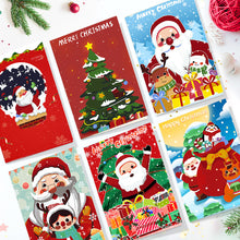 Load image into Gallery viewer, Paint by Numbers Christmas Card - Santa Collection (Set of 6)
