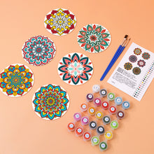 Load image into Gallery viewer, Mandala Print Paint By Numbers Coaster Set (6 Pack)
