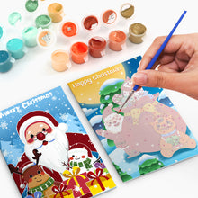 Load image into Gallery viewer, Paint by Numbers Christmas Card - Santa Collection (Set of 6)
