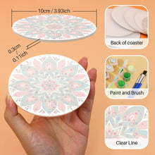 Load image into Gallery viewer, Mandala Print Paint By Numbers Coaster Set (6 Pack)
