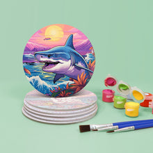 Load image into Gallery viewer, Marine Life Print Paint By Numbers Coaster Set (6 Pack)
