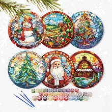 Load image into Gallery viewer, Paint By Numbers Placemats - Christmas Collection 1 (6 Pack, 20 cm Size)
