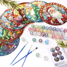 Load image into Gallery viewer, Paint By Numbers Placemats - Christmas Collection 1 (6 Pack, 20 cm Size)
