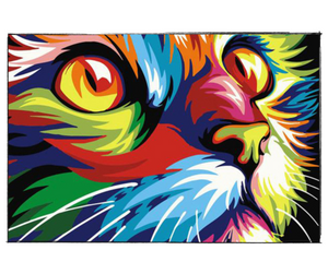 Colorful Cat - DIY Paint by Numbers