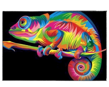 Load image into Gallery viewer, Colorful Chameleon - DIY Paint by Numbers
