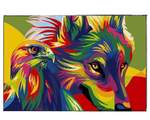 Load image into Gallery viewer, Colorful Eagle and Fox - DIY Paint by Numbers
