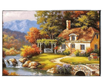 Load image into Gallery viewer, Cottage By the River - DIY Paint by Numbers
