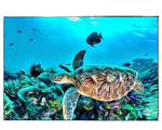 Load image into Gallery viewer, Deep Blue Sea Turtle - DIY Paint by Numbers
