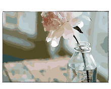 Load image into Gallery viewer, Rose In A Glass Bottle - DIY Paint by Numbers
