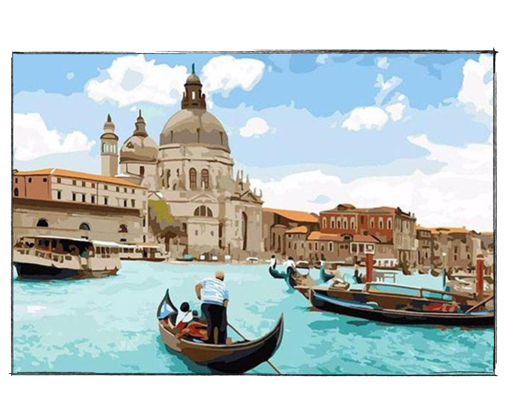 Venice Seascape - DIY Paint by Numbers