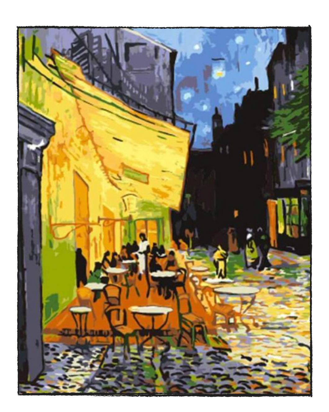 Cafe Terrace at Night - Van Gogh DIY Paint by Numbers