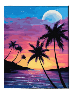 Caribbean Sunset - DIY Paint by Numbers