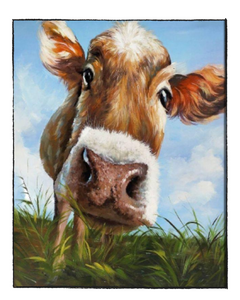 Cute Cow - DIY Paint by Numbers