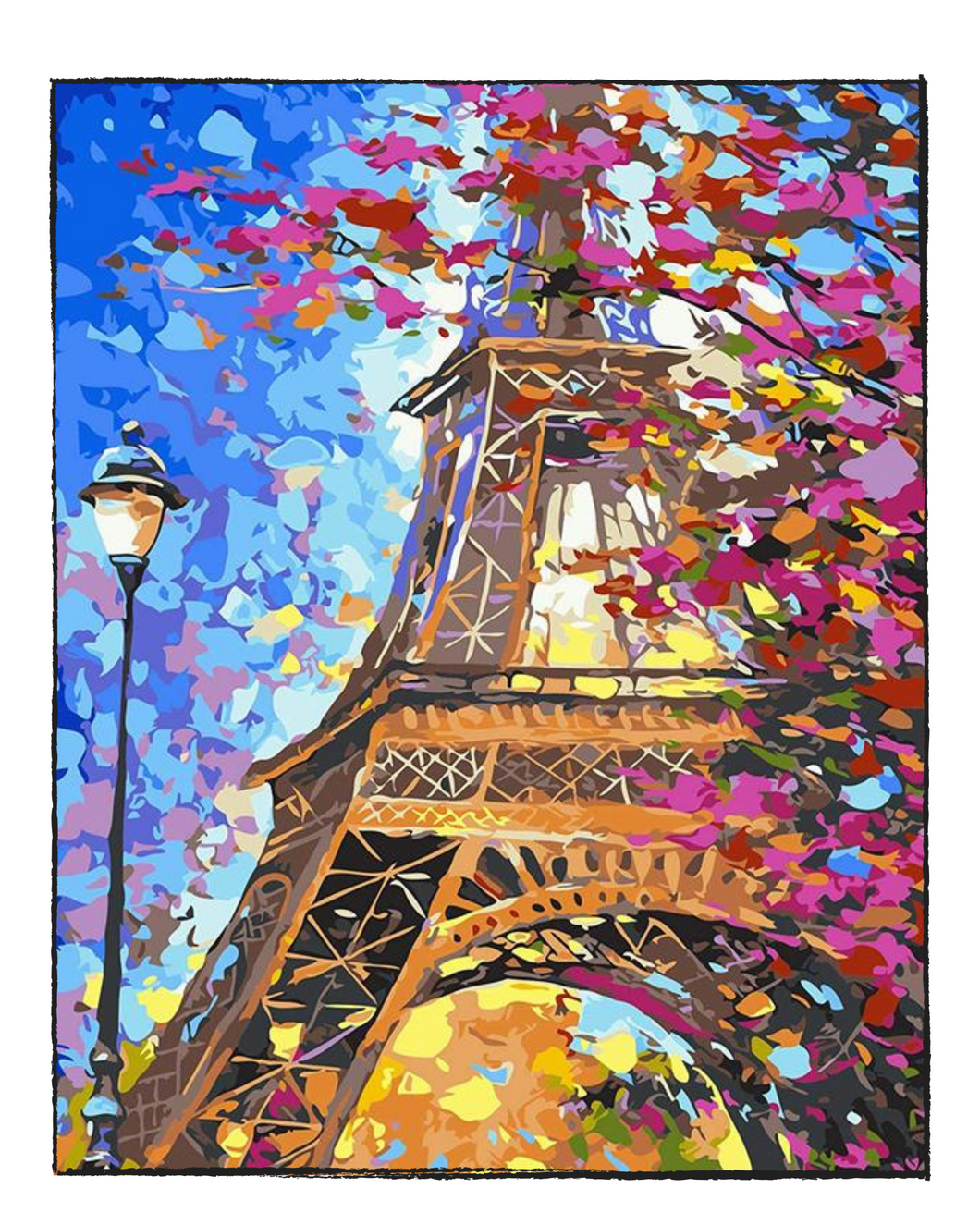 Eiffel Tower - DIY Paint by Numbers