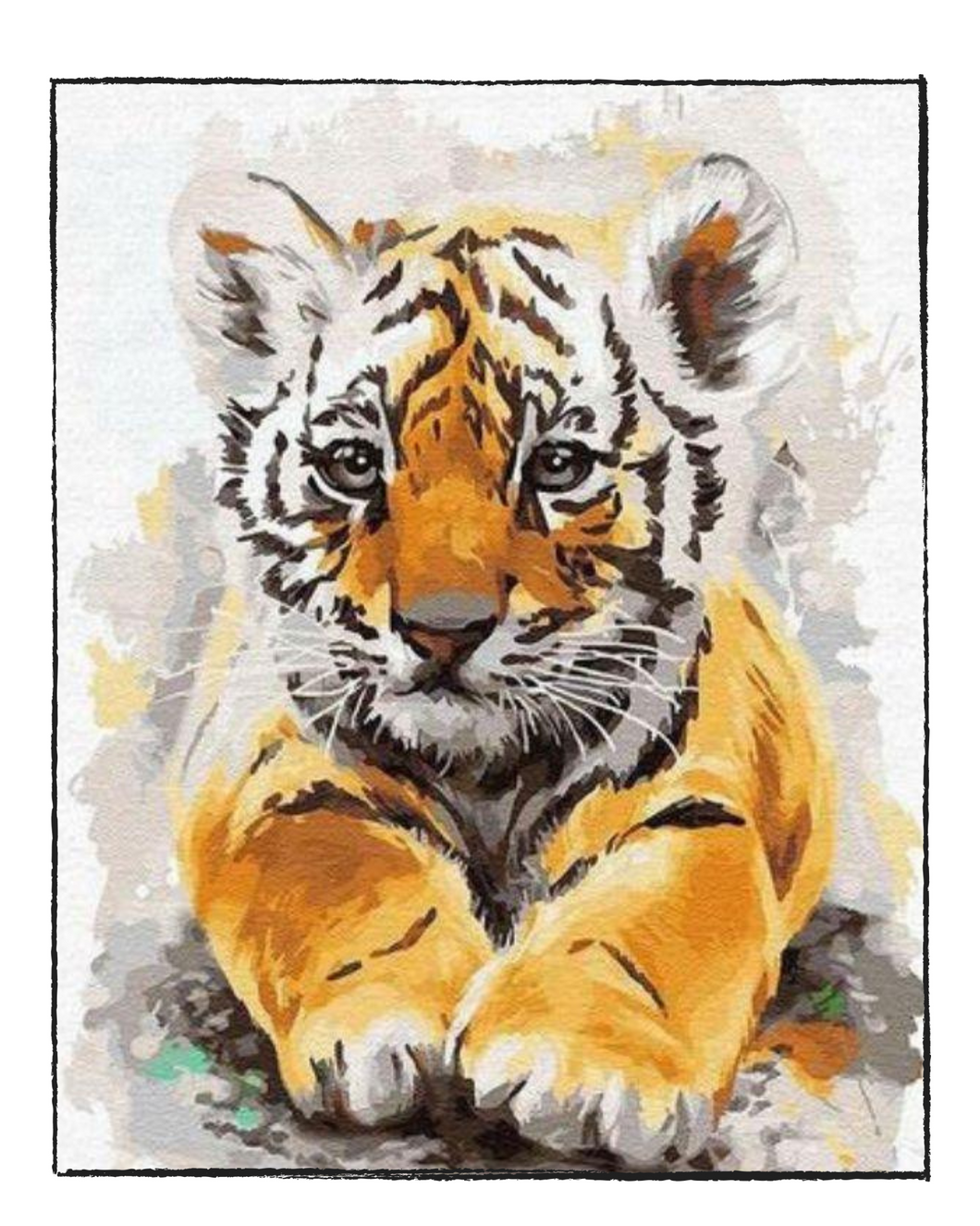 Baby Tiger - DIY Paint by Numbers