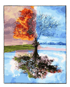 Four Seasons Tree  - DIY Paint by Numbers