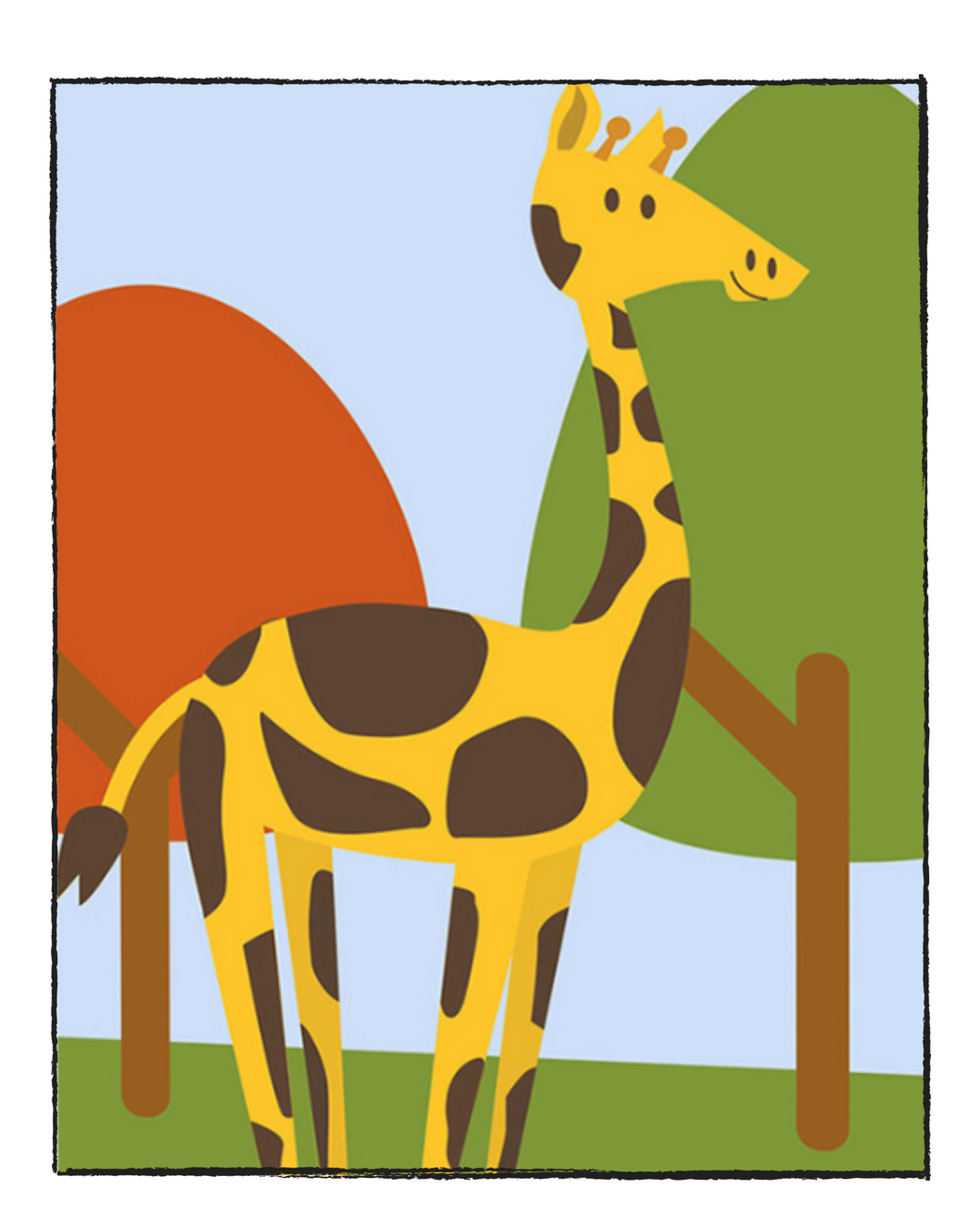 Giraffe - DIY Paint by Numbers for Kids