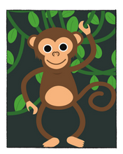Load image into Gallery viewer, Monkey - DIY Paint by Numbers for Kids
