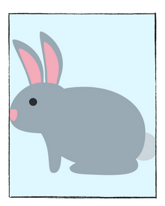 Rabbit - DIY Paint by Numbers for Kids
