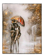 Load image into Gallery viewer, Romance Under Umbrella - DIY Paint by Numbers
