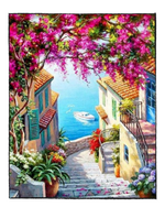 Load image into Gallery viewer, Stairs to the Sea - DIY Paint by Numbers
