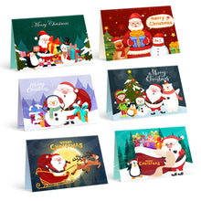 Load image into Gallery viewer, Paint by Numbers Christmas Card - Snowman Collection (Set of 6)
