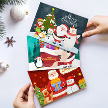 Load image into Gallery viewer, Paint by Numbers Christmas Card - Snowman Collection (Set of 6)
