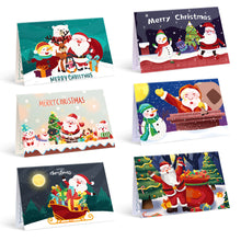 Load image into Gallery viewer, Paint by Numbers Christmas Card - Snow Collection (Set of 6)
