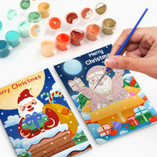 Load image into Gallery viewer, Paint by Numbers Christmas Card - Christmas Tree Collection (Set of 6)
