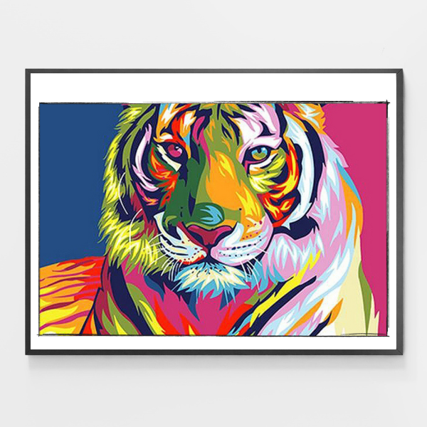 Colorful Tiger - DIY Paint by Numbers