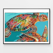 Load image into Gallery viewer, Colorful Turtle Couple - DIY Paint by Numbers
