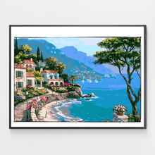 Load image into Gallery viewer, Mediterranean Seaside - DIY Paint by Numbers
