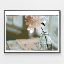 Load image into Gallery viewer, Rose In A Glass Bottle - DIY Paint by Numbers
