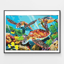 Load image into Gallery viewer, Turtle Family - DIY Paint by Numbers
