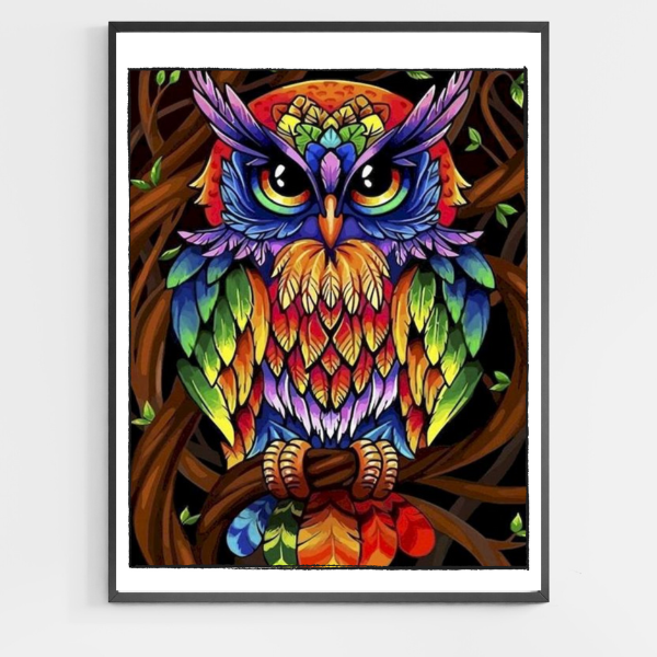 Colorful Owl - DIY Paint by Numbers