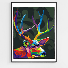 Load image into Gallery viewer, Colorful Reindeer - DIY Paint by Numbers
