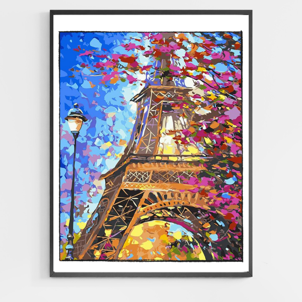 Eiffel Tower - DIY Paint by Numbers